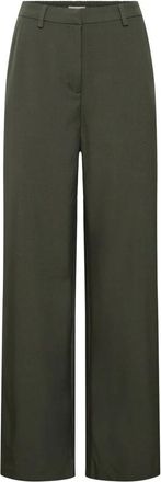 Ichi Pantaloni larghi - - Trousers - Donna - Verde - S