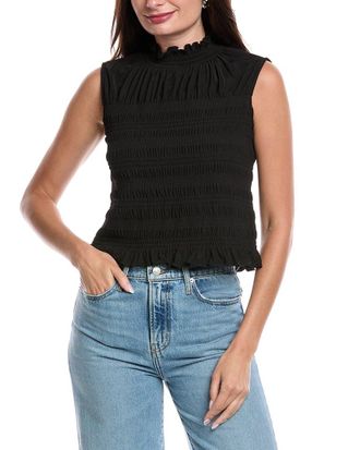 Nicole Miller Smocked Top