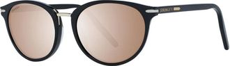Serengeti Eyewear Zwarte Dames Zonnebril Rond Gepolariseerd - Dames - Zonnebrillen - Zwart - ONE Size - Accessoires