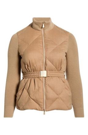 Eleventy Down Puffer Jacket in 02 Sand at Nordstrom, Size X-Large