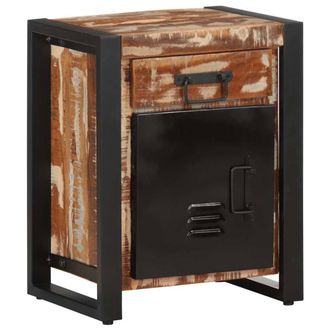 Berkfield Home Bedside Cabinets 2 pcs Multicolour Solid Rough Wood Mango
