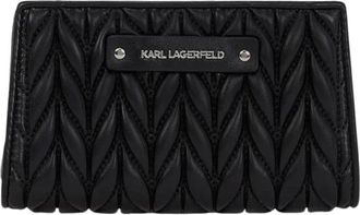 Karl Lagerfeld K/Weave Portemonnee - Dames - Portefeuilles - Zwart - ONE Size - Accessoires