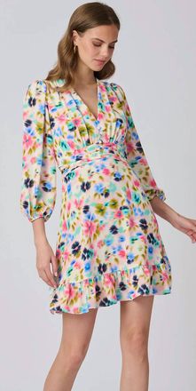 Shoshanna Weezie Mini Dress In Multi