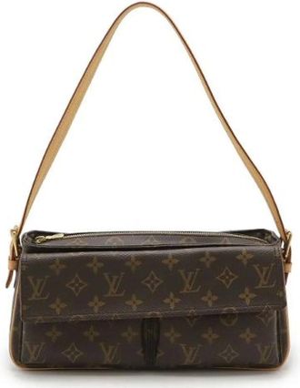 Louis Vuitton Pre-owned Shoulder Bags, female, Brown, Size: ONE SIZE Pre-owned Vintage Canvas Shoulder Bag