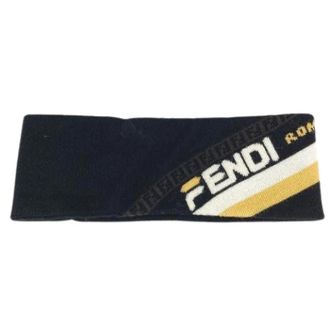 Fendi Pre-owned Accessories, unisex, Black, Size: ONE SIZE Pre-owned Fabric Scarf