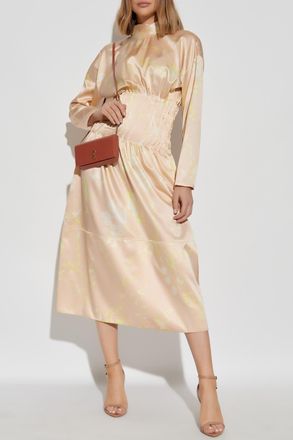 Fabiana Filippi Silk Dress, Womens, Beige