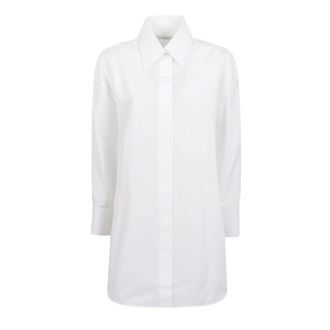 Givenchy Shirts, female, White, Size: S Asymmetric Shirt in Poplin