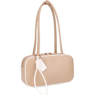 Mali + Lili Eko Vegan Leather Shoulder Bag in Camel Bone at Nordstrom