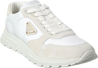 Prada Nylon & Suede Sneaker