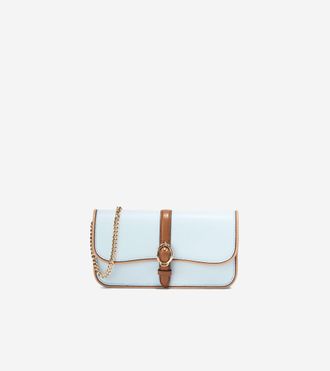 Cole Haan Womens Alexandria Wallet On A Chain - Blue
