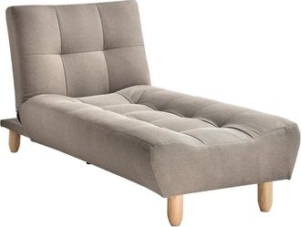 Vente-Unique Div&aacute;n cama tapizado de tela color topo ESTEBAN