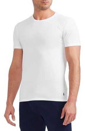 Polo Ralph Lauren 3-Pack Classic Logo Embroidered Crewneck Undershirts in White/white at Nordstrom, Size Xx-Large