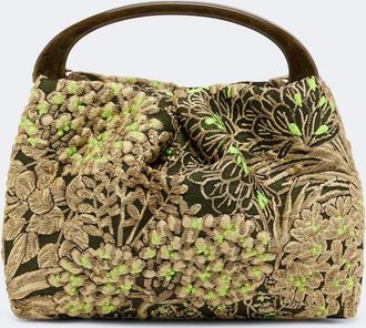 Dries Van Noten Bolso Crisp Small de jacquard floral