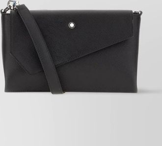 Montblanc leather crossbody bag detachable strap