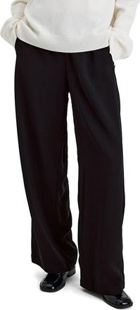 Solid & Striped Monaco Wide Leg Pants in Noir at Nordstrom, Size X-Large