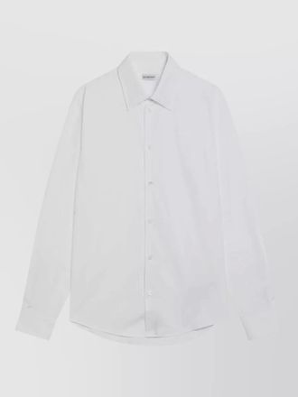 Burberry long sleeve logo detail cotton t shirt