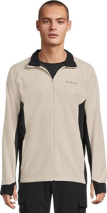 Columbia Arctic Peak Full Zip Mens Fleece Dark Stone/Black : 2XL, Elastane/Nylon