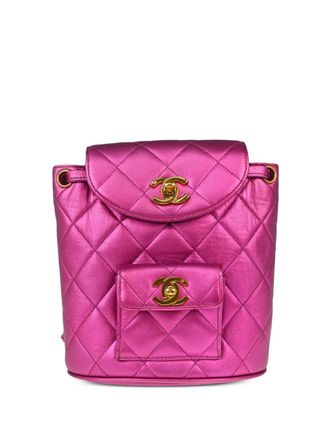 Chanel 1992 small Duma backpack - Pink