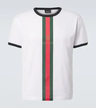Gucci Web Stripe cotton T-shirt