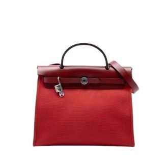Herm&egrave;s Pre-owned Herbag Zip 31 - Dames - Pre-owned - Rood - Maat: ONE Size Leer