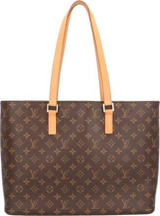 Louis Vuitton Monogram Brown Monogram Canvas Handbag Tote Bag (Pre-Owned)
