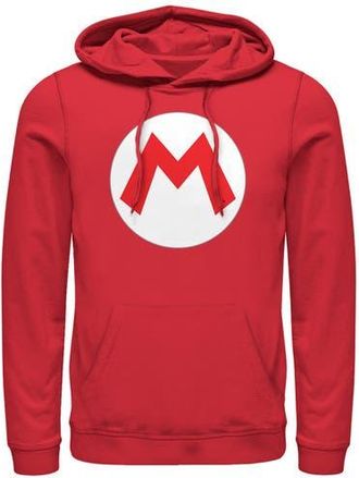 Nintendo Mens Nintendo Mario Circle Icon Pull Over Hoodie in Red at Nordstrom, Size X-Large