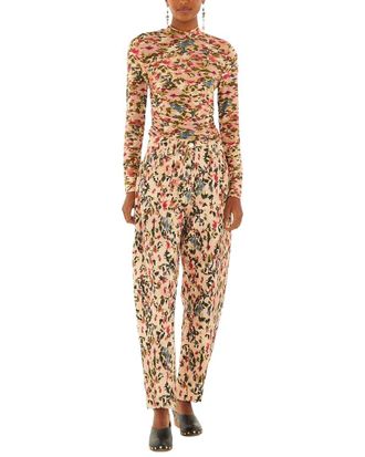 Farm Rio Farm Rio Tiny Flowers Pink Canvas Ballon Pant