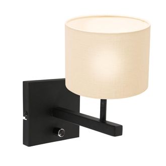 Steinhauer Steinhauer - Aplique De Pared - Stang - Negro - Lino Metal