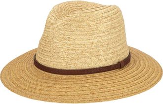 San Diego Hat Company Ultrabraid Two-Tone Raffia Fedora in Natural at Nordstrom Rack