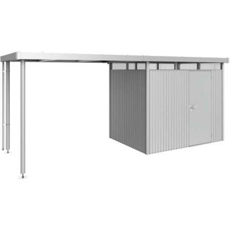 BIOHORT Tetto laterale casetta HighLine Misura H2 argento metallizzato