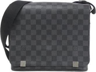 Louis Vuitton Pre-owned District Damier Graphite Schoudertas - Heren - Vintage Schoudertas - Grijs - ONE Size - Vintage