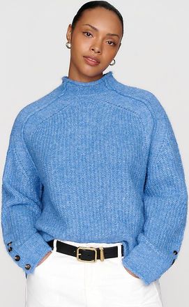 Pilcro Astrid Wool Blend Mock Neck Sweater