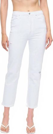 Pistola Denim Charlie High Rise Classic Straight Ankle Jeans In Blanca Vintage