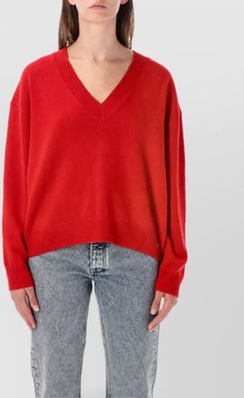 Anine Bing cashmere ribbed relaxed-fit v-neck sweater