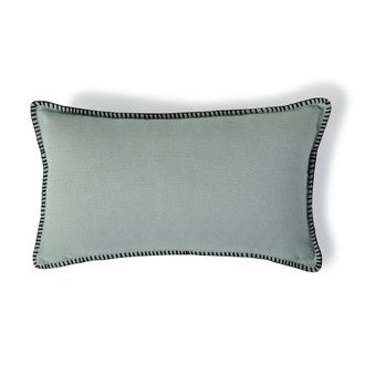 Febronie Coj&iacute;n lino 50x30verde celad&oacute;n / negro