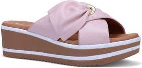 Ron White Patrika Platform Wedge Slide Sandal in Blush at Nordstrom Rack, Size 8.5-9Us / 39Eu
