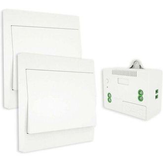 OEM Interruptor Inal&aacute;mbrico Rf433, Sin Bater&iacute;a, Interruptor De Pared Con Control Remoto, Autoalimentado, No Requiere Cableado, Transmisor Para Panel De Pa