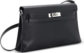 Herm&egrave;s Borsa a spalla Kelly Elan Chevre Chamkila - Nero