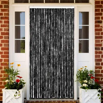vidaXL Vidaxl - Cortina Mosquitera Chenilla Gris Antracita 118x220 Cm