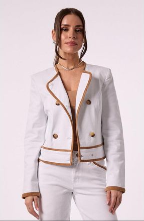 Blue Revival Sadie Jacket in White at Nordstrom, Size X-Small