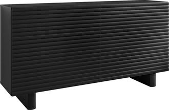 Vente-Unique C&oacute;moda de 6 cajones - MDF - Negro - LUDIMA