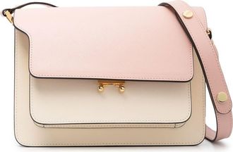 Marni Trunk shoulder bag - women - Calf Leather/Calf Leather/Brass/Steel/Cotton - One Size - Pink