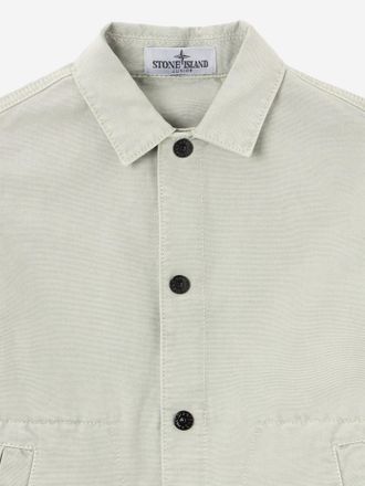 Stone Island Boys Cotton Jacket Grey
