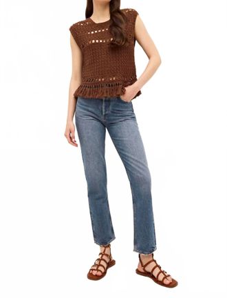 Marie Oliver Mira Top In Brown