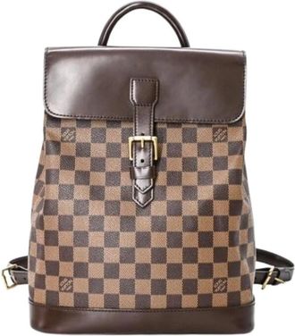 Louis Vuitton Pre-owned Vintage Canvas Rugzak - Dames - Vintage Rugzakken - Bruin - ONE Size - Vintage