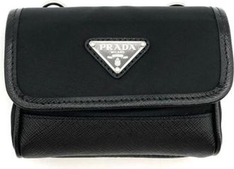 Prada Pre-owned Cross Body Bags, female, Black, Size: ONE SIZE Pre-owned Nylon prada-bags
