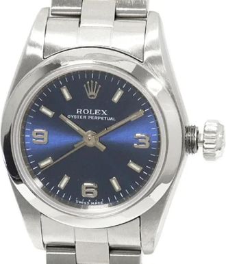 Rolex Pre-owned Metal watches - Dames - Vintage Horloges - Blauw - ONE Size - Vintage
