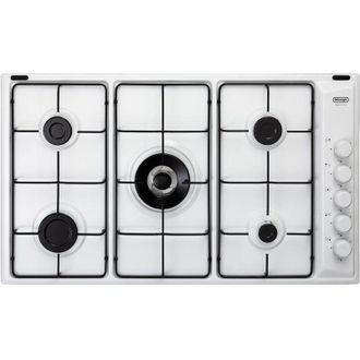 DeLonghi Placa De Cocina Delonghi Flb 59 Dd Blanca Empotrable 86 Cm Gas 5 Fuegos