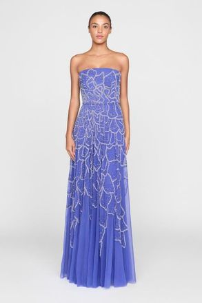 Theia Ramona Ombre Beaded Gown in Iris Bloom at Nordstrom, Size 10