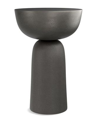 Simpli Home Hughes Contemporary 14In Cast Aluminum Side Table